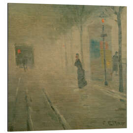 Alubild Nebel am Hofweg auf der Uhlenhorst - Ernst Eitner