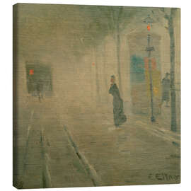 Canvas print Fog on Hofweg in Uhlenhorst - Ernst Eitner