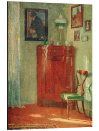 Aluminium print Interior With Corner Cabinet and Chair, Circa 1910 - Ernst Eitner