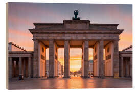 Holzbild Brandenburger Tor - Rainer Mirau
