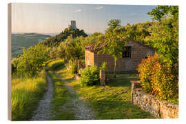 Holzbild Castiglione d'Orcia - Rainer Mirau