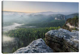 Leinwandbild Sächsische Schweiz III - Rainer Mirau