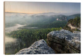 Holzbild Sächsische Schweiz III - Rainer Mirau