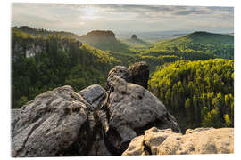 Acrylglasbild Sächsische Schweiz II - Rainer Mirau