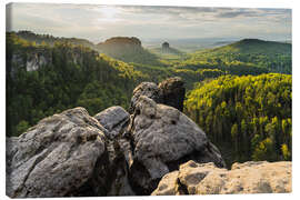 Leinwandbild Sächsische Schweiz II - Rainer Mirau