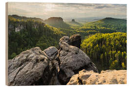 Holzbild Sächsische Schweiz II - Rainer Mirau