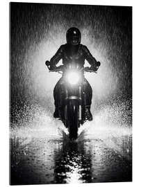 Acrylglasbild Motorrad im Regen - Andreas Magnusson