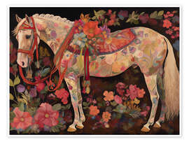 Wandbild Das blumige Pferd - Andreas Magnusson