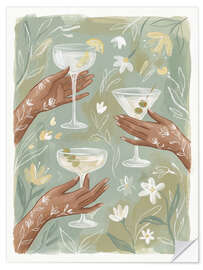 Sticker mural Time for Cocktails