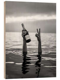 Holzbild Seaside champagne - Andreas Magnusson