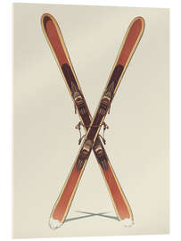 Quadro em acrílico Wooden Skis - Andreas Magnusson