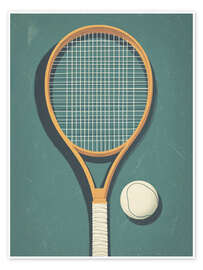 Wandbild Tennisschläger - Andreas Magnusson