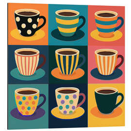 Alubild Bunte Kaffeetassen - Andreas Magnusson