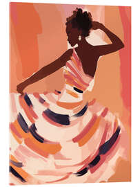 Acrylglasbild Silhouette einer tanzenden Königin - Andreas Magnusson