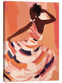 Leinwandbild Silhouette einer tanzenden Königin - Andreas Magnusson