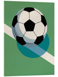 Acrylglasbild Ein Fußball wie damals - Andreas Magnusson