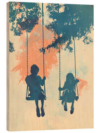 Holzbild Schwingende Schatten - Andreas Magnusson