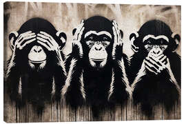 Leinwandbild Three Wise Monkeys - Andreas Magnusson