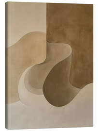 Leinwandbild Earthy Wavescape - Bilge Paksoylu