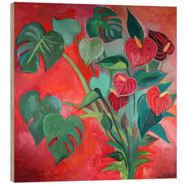 Quadro de madeira My plants