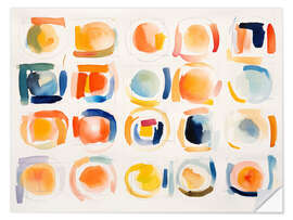 Sticker mural Vibrant circles