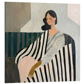 Alubild Frau in liegender Position