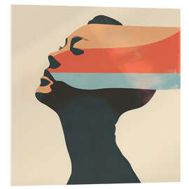 Acrylic print Abstract Woman With Stripes - Andreas Magnusson