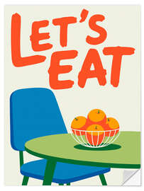 Sticker mural Let's eat - Andreas Magnusson