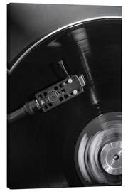 Canvas print Spinning Vinyl Groove