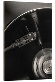 Stampa su legno Spinning Vinyl Groove