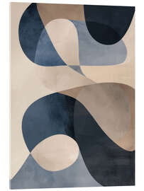 Acrylglasbild Flowing Curves II