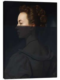 Tableau sur toile Modern Portrait in Black - The Art Concept