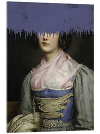 Acrylglasbild Blaues Korsett - The Art Concept