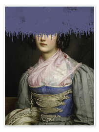 Wandbild Blaues Korsett - The Art Concept