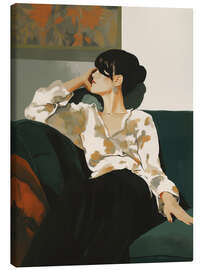 Leinwandbild Ein Sonntag auf dem Sofa - Andreas Magnusson