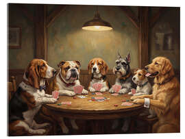 Acrylic print Dogs Playing Poker - Andreas Magnusson