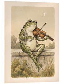 Acrylglasbild Der Geige spielende Frosch - Andreas Magnusson