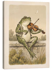 Leinwandbild Der Geige spielende Frosch - Andreas Magnusson