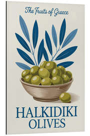 Tableau en aluminium Halkidiki Olives - Fruits of Greece - Andreas Magnusson