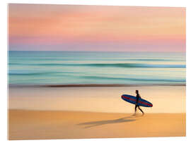 Acrylic print Surfer On the Beach - Andreas Magnusson