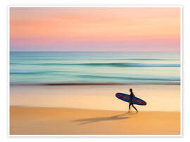 Poster Surfer am Strand - Andreas Magnusson