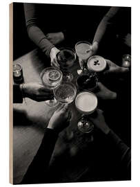 Stampa su legno Raise a Toast - Andreas Magnusson