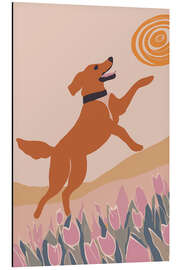 Print på aluminium Joyful Spring Leap - Andreas Magnusson