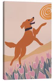 Leinwandbild Fröhlicher Frühlingssprung - Andreas Magnusson