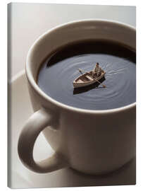 Leinwandbild Bootsfahrt in der Kaffeetasse - Andreas Magnusson