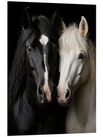 Print på aluminium Dual Elegance - Bilge Paksoylu