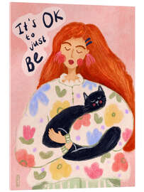 Quadro em acrílico It's Ok To Just Be - Dirkie Nell