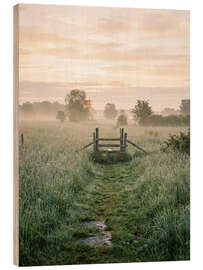 Holzbild The Gate In the Field - Andreas Magnusson