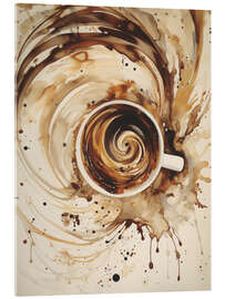 Acrylglasbild Wirbelnder Kaffee - Andreas Magnusson