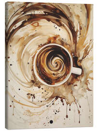 Leinwandbild Wirbelnder Kaffee - Andreas Magnusson